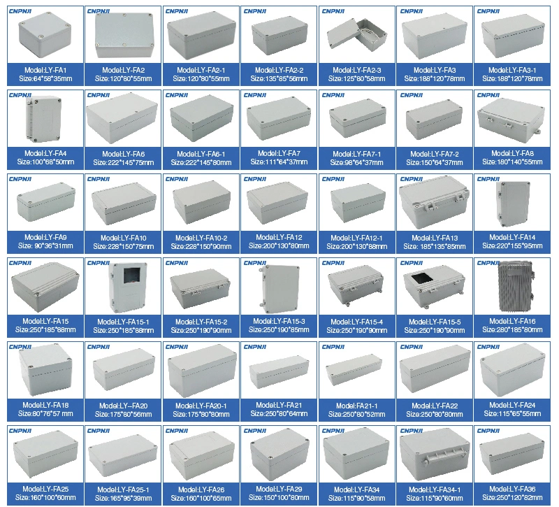 OEM Custom Metal Case Aluminium Extruded Enclosure Metal Junction Box